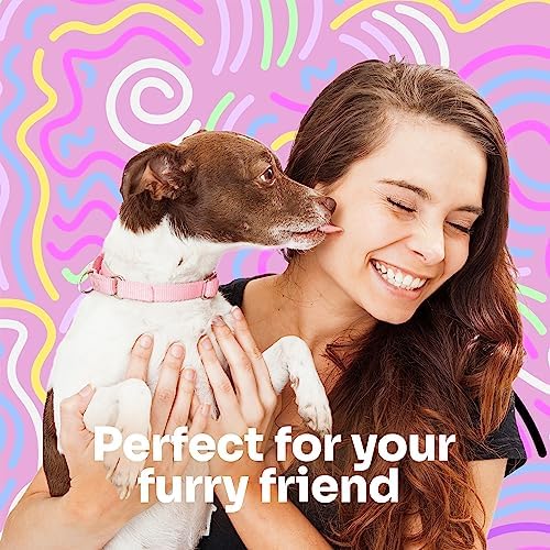 Wet Brush Grooming Pet Brush, 2'si 1 arada çift taraflı detangling evcil hayvan fırçası – Ultra yumuşak IntelliFlex kıllar gevşek saç ve kir giderici, evcil hayvan bakım temizleme fırçası,