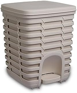 Pedallı Çöp Kovası 9 Lt - Bej M-E54-09