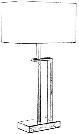 Alternative view of ML-9109-1E Eskitme Kaplama Masa Lambası, E27, Metal, 35cm