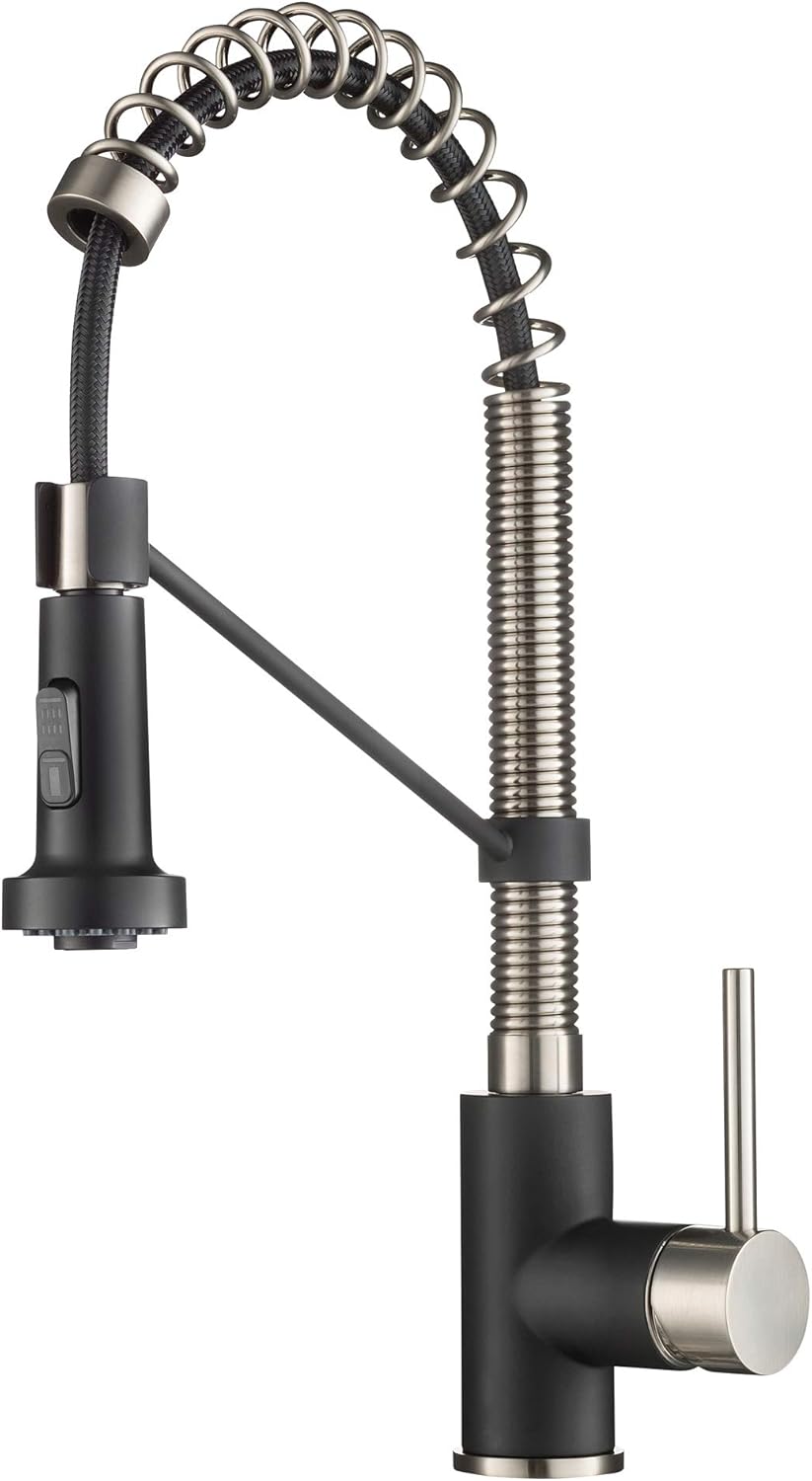 Alternative view of KPF-1610SFSMB Bolden 46 cm Ticari Mutfak Bataryası, Çift Fonksiyonlu Çekme Püskürtme Kafası, Paslanmaz Çelik/Mat Siyah