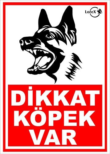 Alternative view of Dikkat Köpek Var PVC Uyarı Levhası