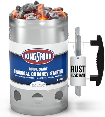 Alternative view of Kingsford Grilling BB0466 Deluxe Kömür Barbekü Baca Başlatıcı, Izgara, Gümüş