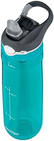 Üniseks Ashland Autospout pipetli büyük BPA içermeyen plastik su şişesi Turkuaz 720 ml