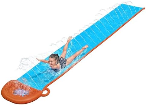 H20GO Su Kaydırağı, 4,88 m Şişirilebilir dahili fıskiyeli