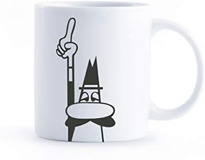 Alternative view of - Kupa - Mug - 250mL - İkonik Bıyıklı Adam Desenli - Porselen