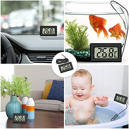 Thlevel Dijital LCD Termometre Sıcaklık Monitörü Harici Sensörü ile Buzdolabı Dondurucu Buzdolabı Akvaryum