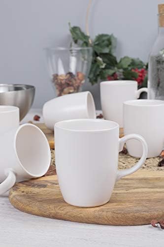 6 Adet 9 Cm Mat Beyaz Bulut Kupa 022