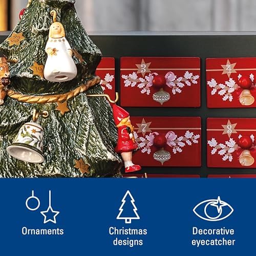 Alternative view of Villeroy ve Boch Christmas Toy's Memory takvimi seti, 26 parça, sert porselenden 24 porselen figürlü takvimi, ağaç dahil