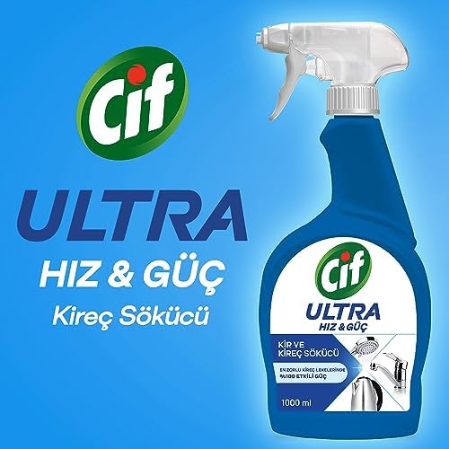 Alternative view of Cif Ultra Hız & Kireç Sökücü Sprey Leke ve Kir Çıkarıcı 1000 ml