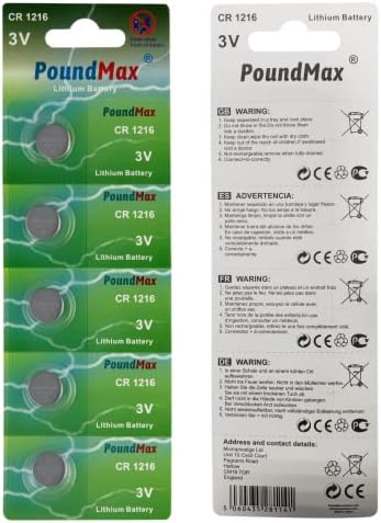1216 DL1216 3V Lityum Düğmeli Pil (5'li Paket)
