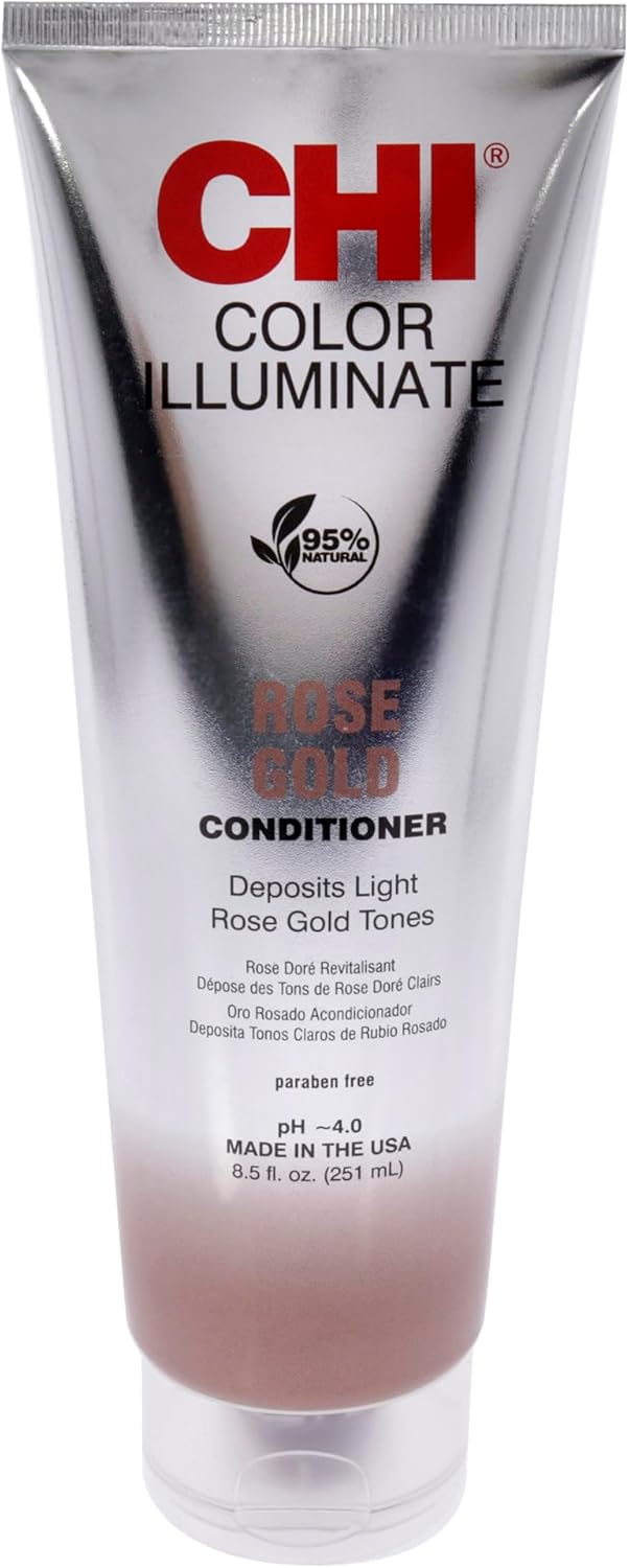 Alternative view of CHI Illuminate Conditioner, Helps Maintain Fresh In Natural & -Treated Hair, Sulfate, Paraben, & Cruelty-, Rose, 8.5 Oz