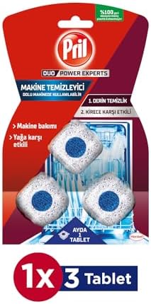 Alternative view of Pril 5'i 1 Arada Makine Temizleyici Tablet, 1 x 3 Adet