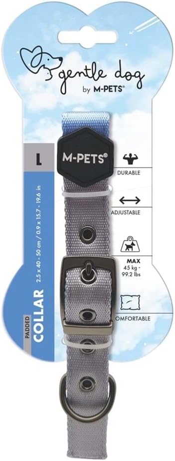 Alternative view of M-Pets Gentle Dog Soft Boyun Tasması L Mavi