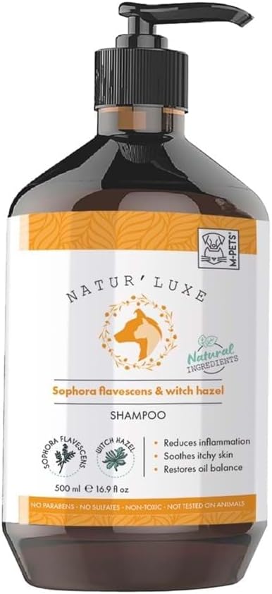 M-Pets Naturluxe Köpek Şampuanı Saphora Flavescens ve Witch Hazel 500 ml