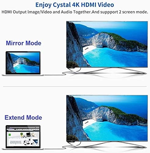 Alternative view of USB C to HDMI Kablo - 4K60Hz, HDR, HDCP 2.3, Thunderbolt 5/4/3, DEX Mode, 2 Metre (CHD20B-PRO)