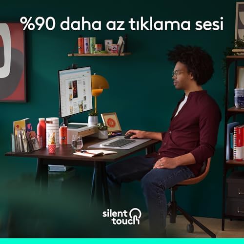 M650 Kablosuz Mouse, Küçük ve Orta Boy Sağ El için, 4000 DPI, Sessiz, Bluetooth, Logi Bolt USB Alıcı, 24 Ay Pil Ömrü, Siyah