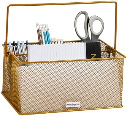 Alternative view of Reader Gereçler Tutucu, Gümüş Eşya Düzenleyici, Caddesi, Çatal Bıçak Tutacağı, Mutfak, Metal Örgü, 10 "U x 7" G x 4.75" Y, Altın