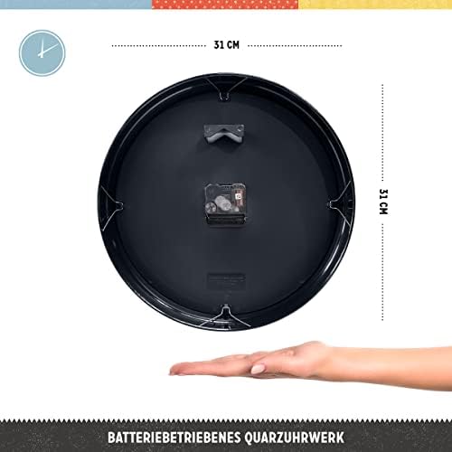 Alternative view of -Art Retro Duvar Saati Bmw Logosu – Araç Aksesuarları Hayranları İçin Hediye Fikri Büyük Mutfak Saati, Tasarım, Dekorasyon İçin 31 Cm