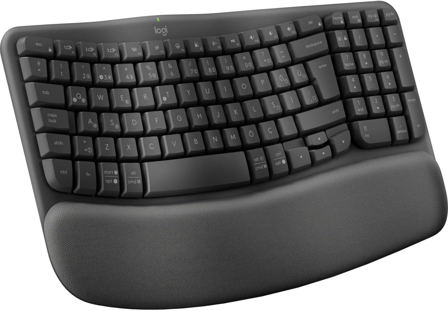 Wave Keys Kablosuz Klavye, Siyah