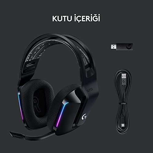 Alternative view of G G733 LIGHTSPEED Kablosuz Kulak Üstü Oyuncu Kulaklığı, LIGHTSYNC RGB, Blue Voice Mikrofon, Askılı Kafa Bandı, PRO-G Ses Sürücüleri, 29 Saat Pil Ömrü, Siyah