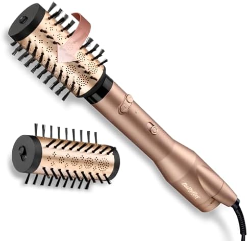 Alternative view of BaByliss Hava Üflemeli Döner Başlıklı Saç Şekillendirici Big Hair Dual Rose, 650W, 2 Başlık, İyon Teknolojisi, AS952E