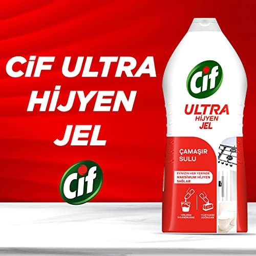 Alternative view of Cif Ultra Hijyen Jel Yüzey Temizleyici Çamaşır Sulu Katkılı Leke Çıkarıcı Yağ Çözücü 1500 ml