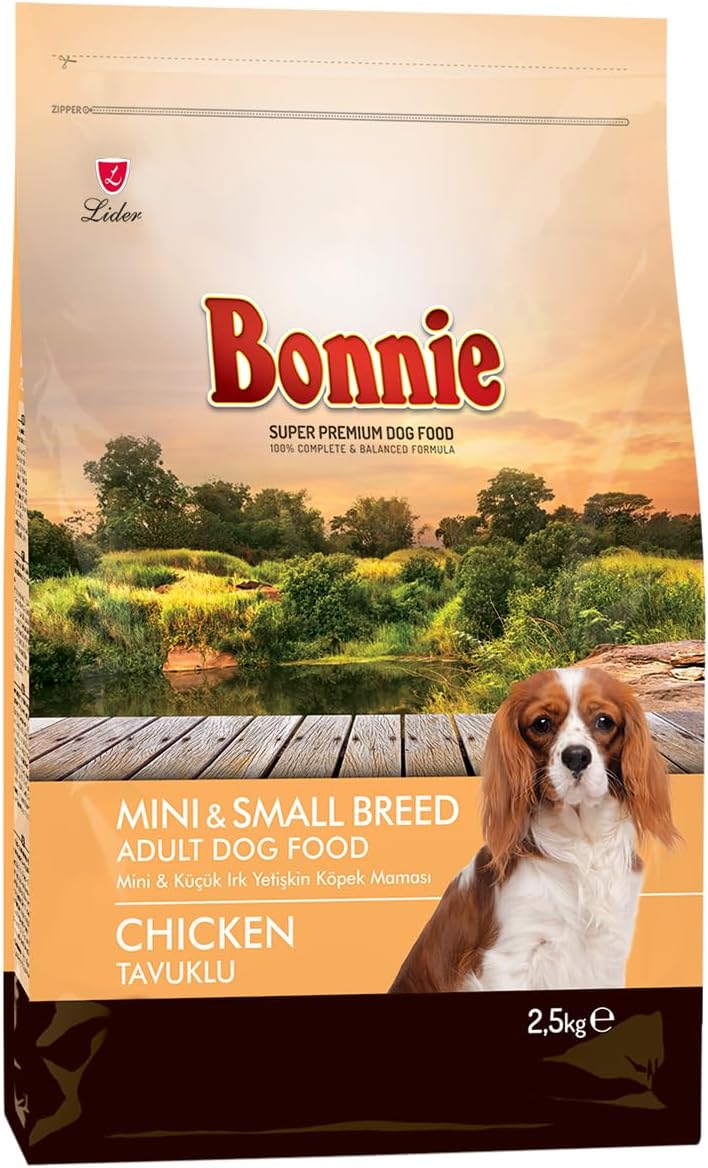 Bonnie Tavuklu, Yetişkin, Kuru Köpek Maması, Mini ve Küçük Irk, 2.5 kg