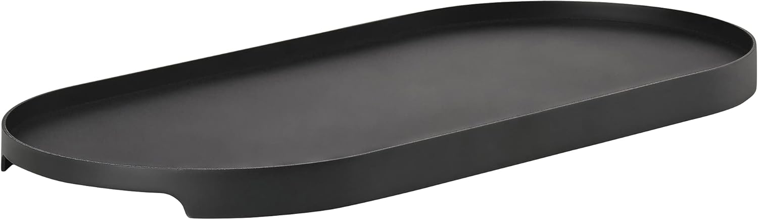 Alternative view of Singles servis tepsisi, dekoratif metal tepsi, 35 x 16 cm, siyah