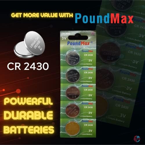 Alternative view of 10 x CR2430 DL2430 3V Lityum düğme pil, Uzun raf ömrü, küçük elektronik cihazlar için uzaktan kumandalar, teraziler, akıllı ev cihazları, ölçüm cihazları ve hesap makineleri