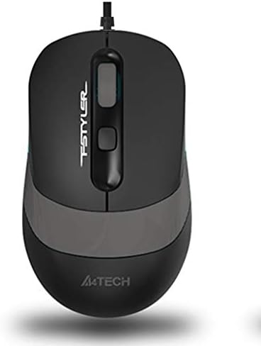 A4 Tech FM10 Optik 1600 DPI,4 Buton, Çözünürlük ayarlamalı Siyah/Gri Mouse