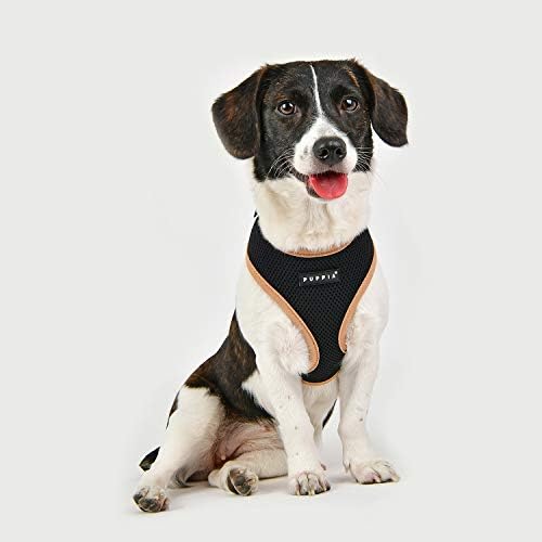 Alternative view of Puppia Soft Harness II - Küçük ve orta boy köpekler için yumuşak köpek kayışı - çok rahat ve ayarlanabilir, siyah, S
