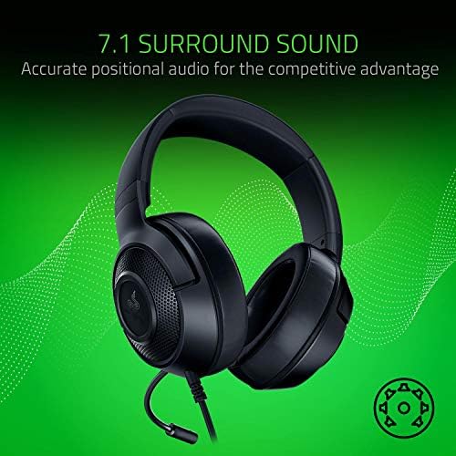Alternative view of Kraken X Lite - Ultra Hafif Oyun Kulaklığı Surround Ses - Hafif Alüminyum Çerçeve - Bükülebilir Kardioid Mikrofon - PC, PS4, PS5, Switch, Xbox Serisi, Mobil - Siyah