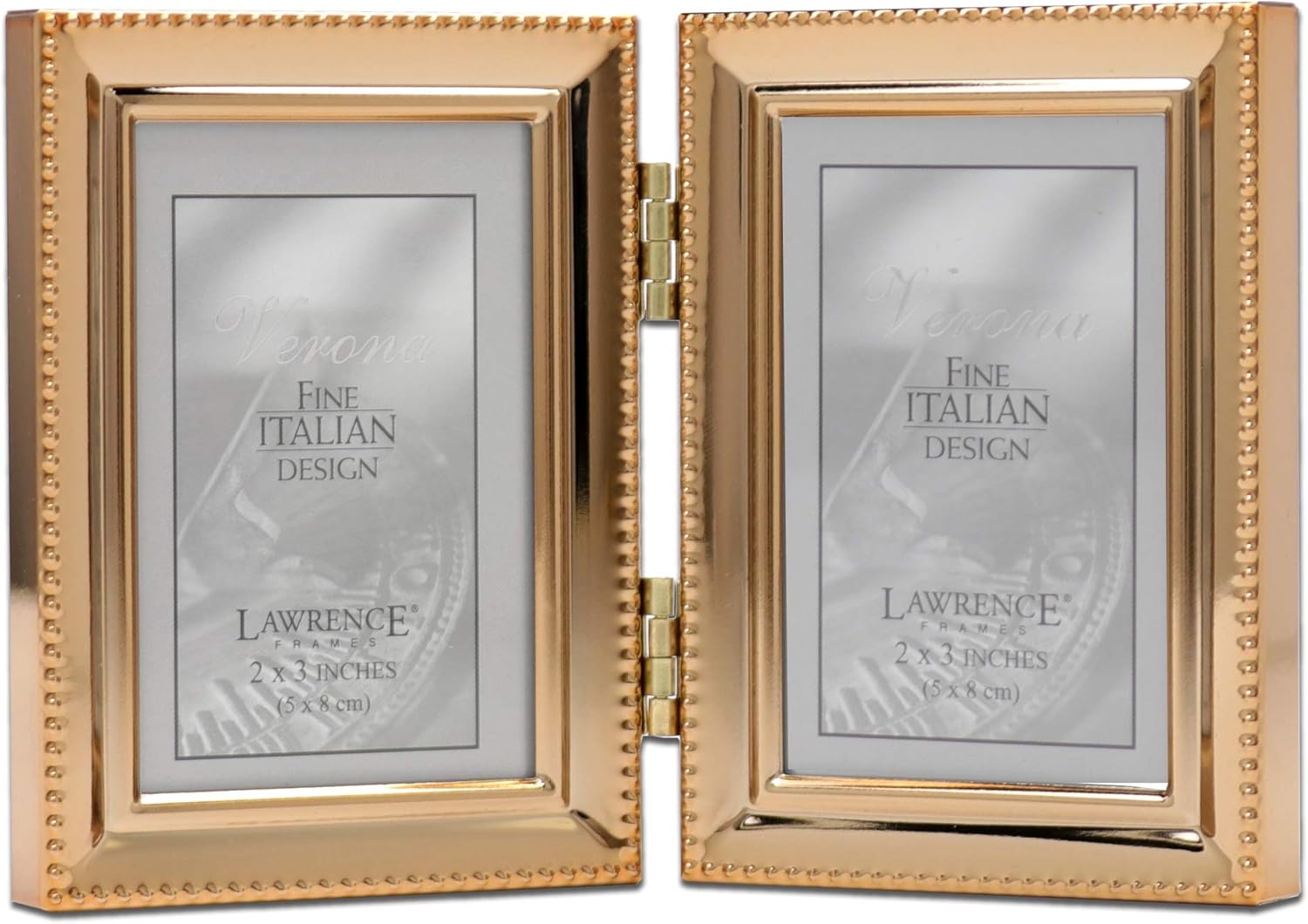 Alternative view of Frames Klasik Boncuk Resim Çerçevesi, 2,5x3,5 Çift, Altın, 2 Adet
