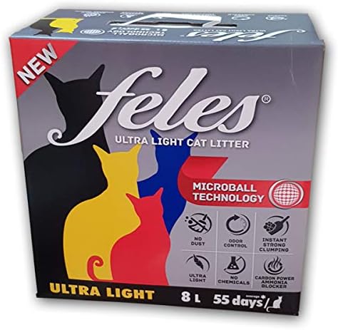 FELES Ultra Hafif Tozsuz Kedi Kumu 8 L