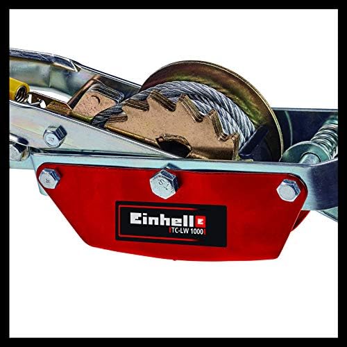 El Vinci TC-LW 1000 (2,2 metre uzunluğunda bükülmez çelik halat, makara ile maks. çekme kuvveti 1.000 kg, makaralı yük kancası ve emniyet mandalı dahil) - 2260140