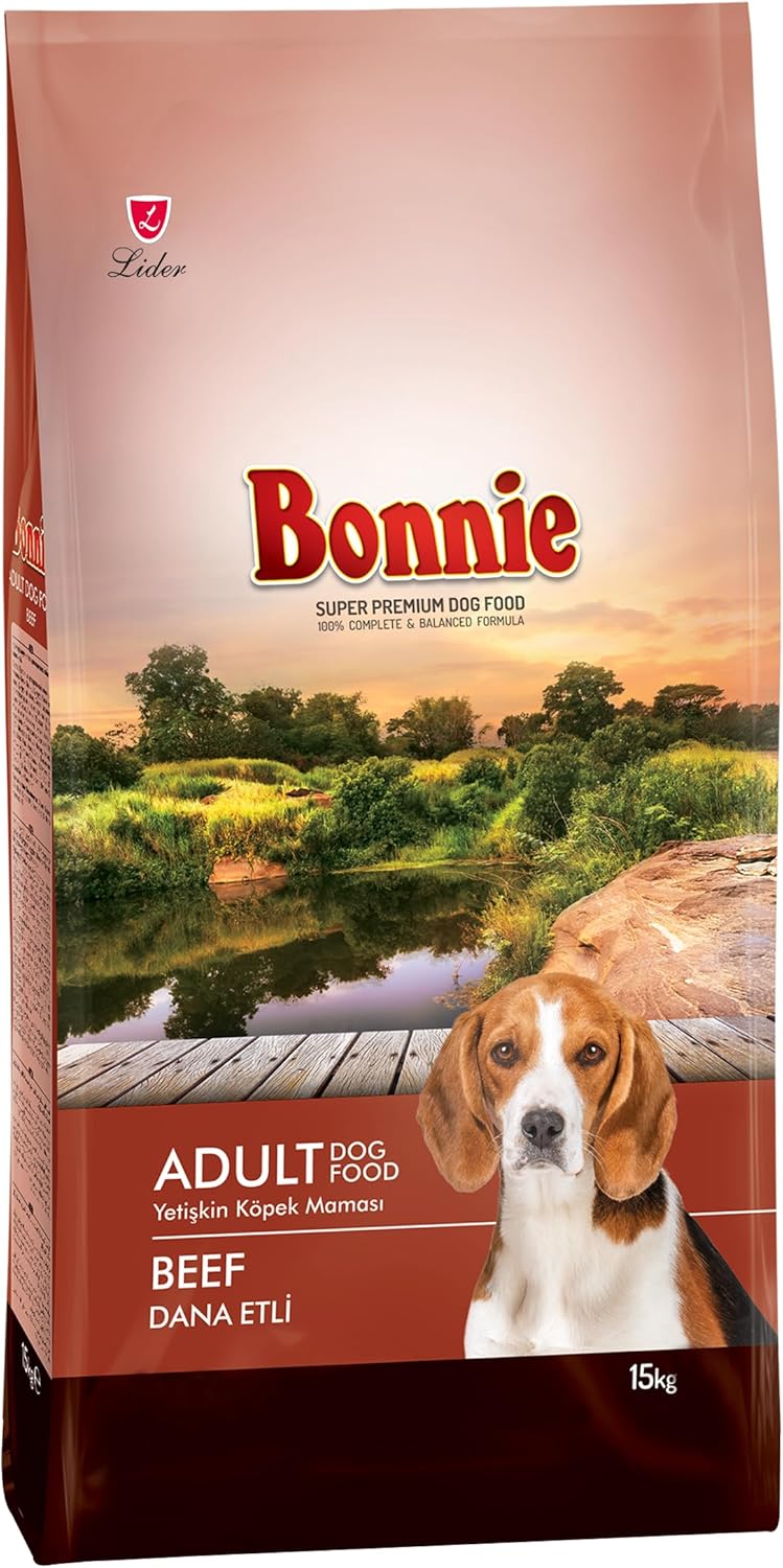 Alternative view of Bonnie Yetişkin Köpek Maması 18/7 Biftekli, 15 kg