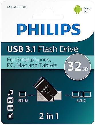 Alternative view of 2'si 1 arada OTG Edition Ultra Speed USB-C/USB 3.1 çift USB flash sürücü USB bellek 32 GB PC, dizüstü bilgisayar, bilgisayar,  akıllı telefon, tablet, ultra küçük, 180 MB/s'ye kadar