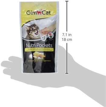GimCat Nutripockets Kedi Ödülü Peynir Taurin, 60 g
