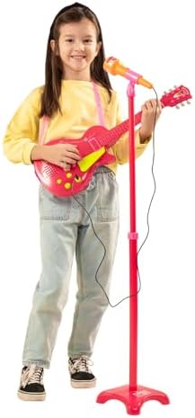Alternative view of Bontempi Icom 24 5872 Rock Gitar Ayaklı Mikrofonlu, Pembe