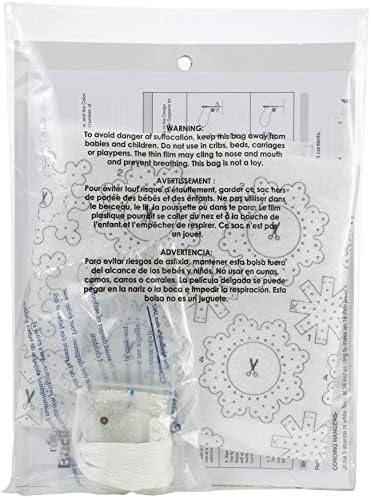 Alternative view of Bucilla 86984E Elegante Weihnachts-Schneeflocken Filz Applikation Ornament, 16-teilig