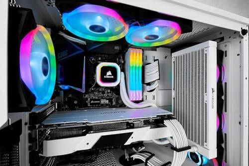 Alternative view of QL Serisi, iCUE QL120 RGB, 120mm, PWM, Lighting Node CORE RGB Kontrolcü Dahil, RGB Fan, 3'lü Paket (CO-9050098-WW)