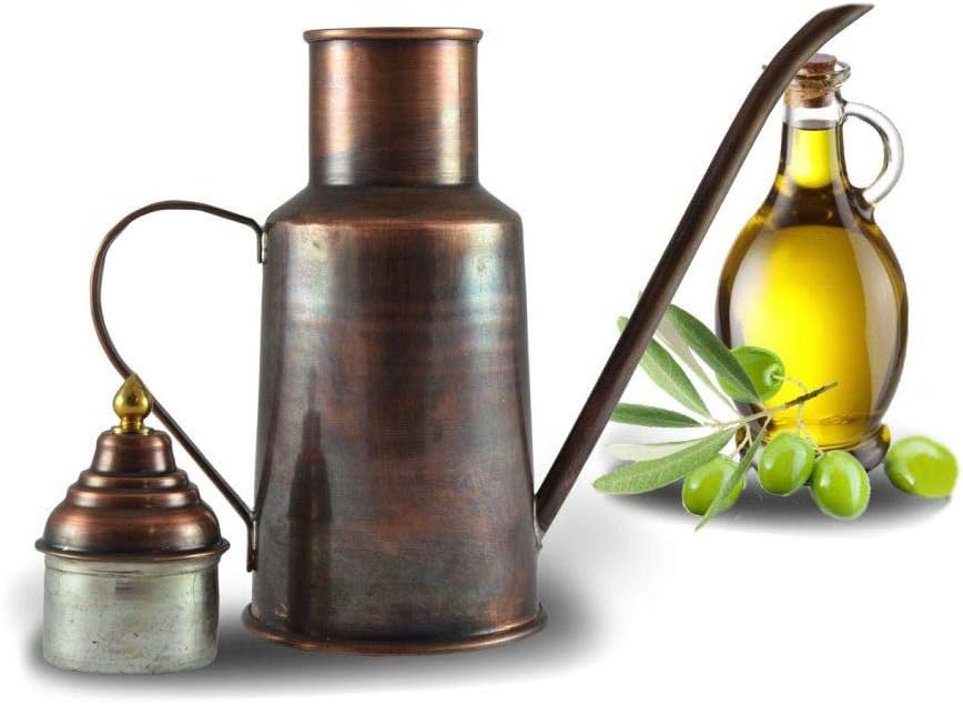 4807-3 Gemlik Bakır Yağdanlık, Antik Bakır, 500 ml