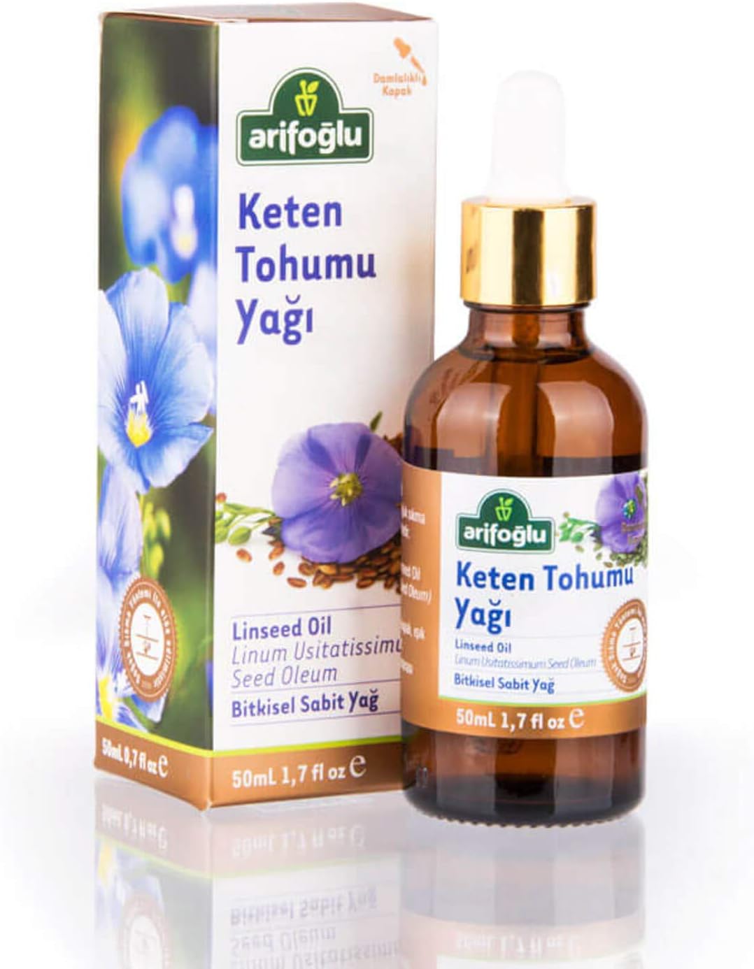 Tohumu Yağı 50ml - Omega-3 Zengini, Cilt ve Saç İçin Besleyici, Doğal ve Saf Yağ