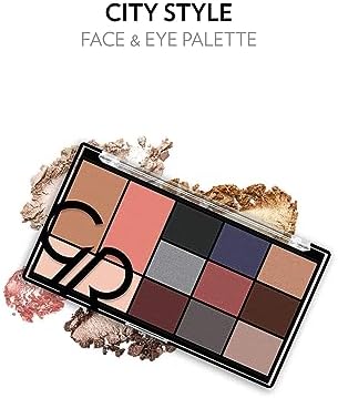 City Style Face & Eye No: 02 Smokey - Allık, Bronzer, Aydınlatıcı ve 9'lu Far Paleti