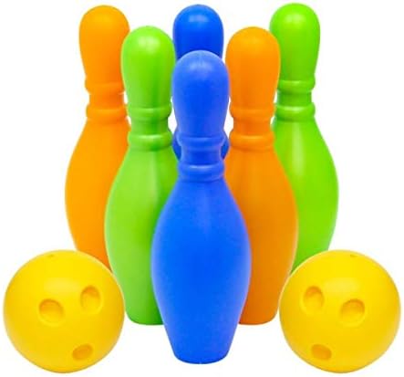 Bowling Set 6 Labut 2 Top, Çok Renkli