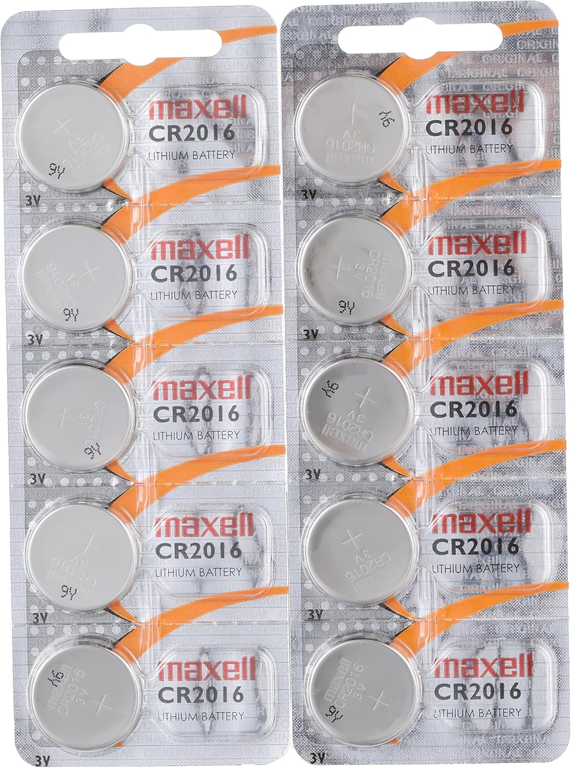 Alternative view of 10 adet CR2016 pil (Lityum düğme pil 3V pil 2 x 5'li paket düğme pil)