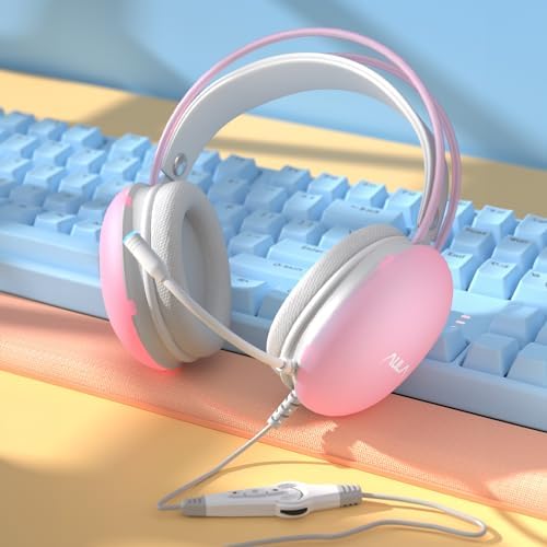 Alternative view of Aula S505 RGB USB Gaming Mikronfonlu Oyuncu Kulaklığı Pembe