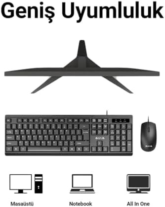 Alternative view of Aula AC101 Kablolu Türkçe Q Klavye ve 1200 DPI Optik Mouse Seti