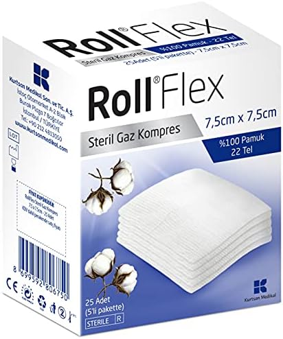Roll 131405 Gaz Kompres 7.5cm x 7.5cm 25 Li