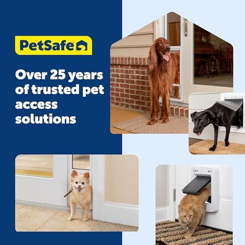 Alternative view of PetSafe Aşırı hava için alüminyum evcil hayvan kapısı, enerji tasarruflu kedi ve köpek kapağı, 18 kg'a kadar evcil hayvanlar için, M beden